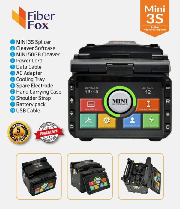 Fiberfox Mini3s Fusion Splicer Splicing Machine - Image 4