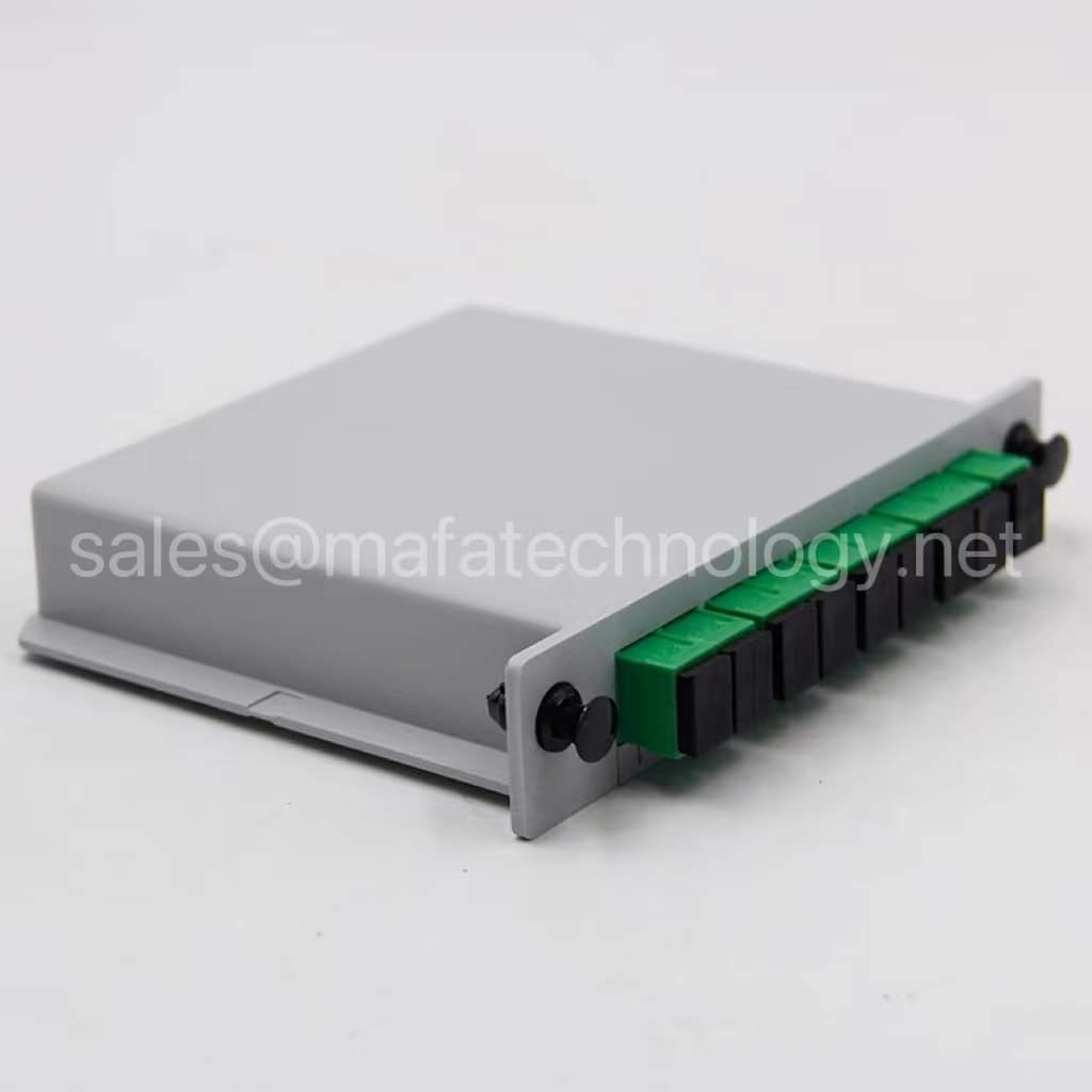 Cassete type LGX PLC splitter with SC APC Green connector