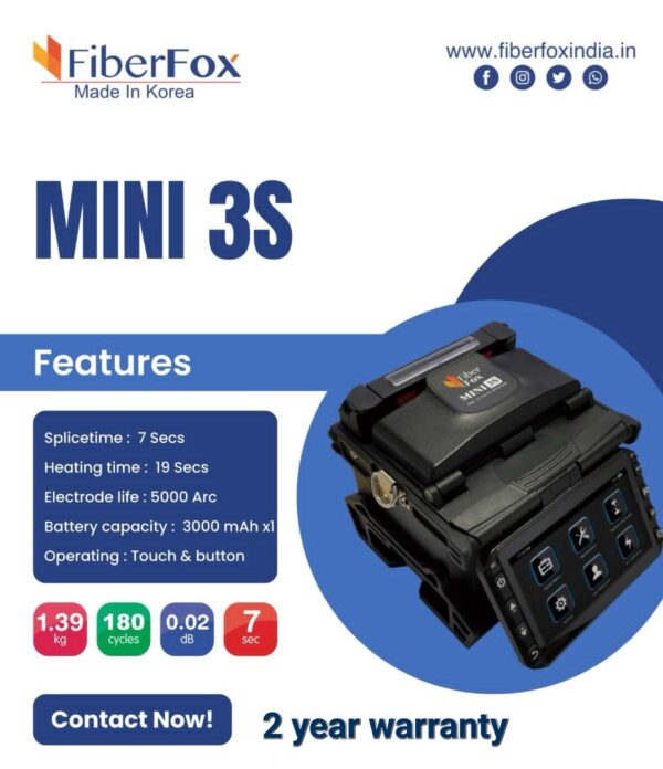 Fiberfox Mini3s Fusion Splicer Splicing Machine - Image 2