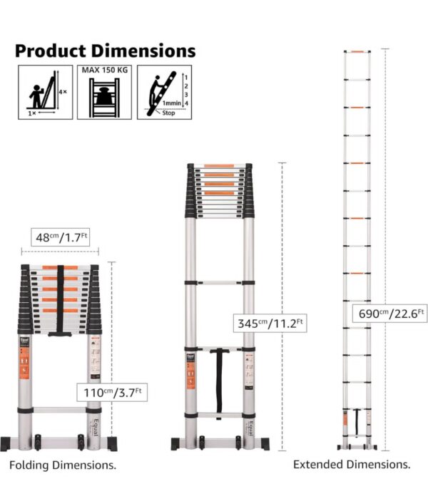 SINGLE TELESCOPIC LADDER (STRAIGHT) - Image 7