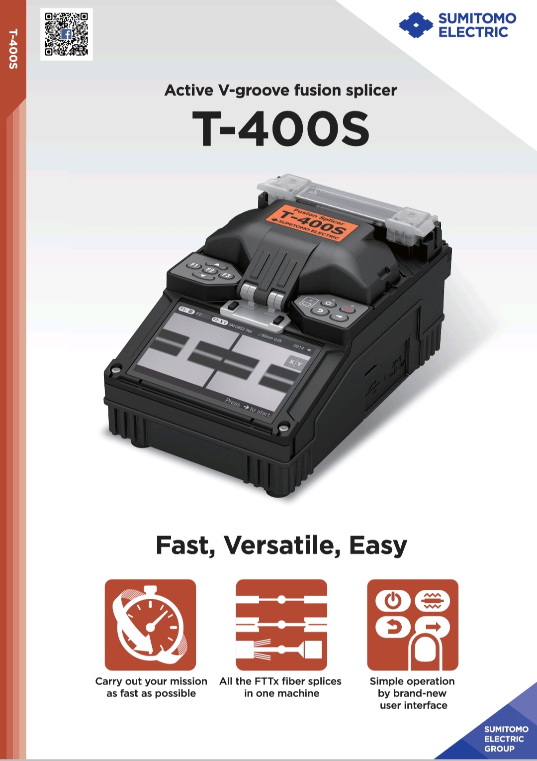 Sumitomo T400s Fusion Splicer Splicing Machine (Discontinued)