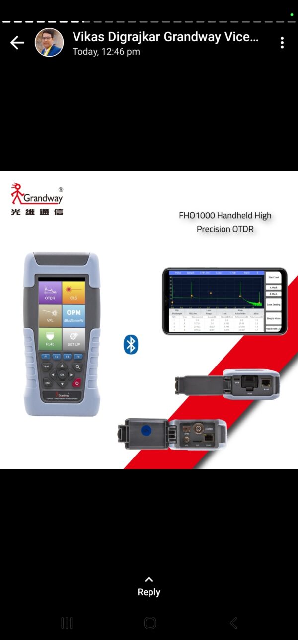 Grandway Mini PHO1000 D22 OTDR 22db - Image 8