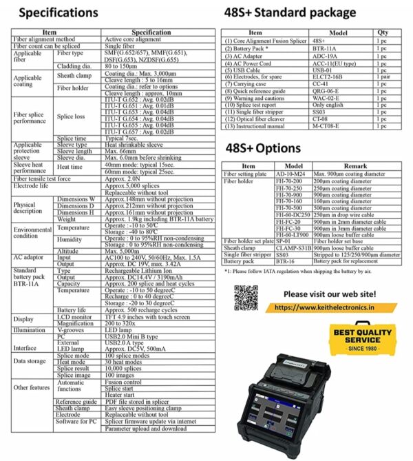 Fujikura 48S Fusion Splicer Splicing Machine - Image 4