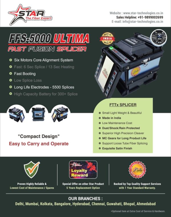 Star FFS 5000 Ultima Fusion Splicer Splicing Machine - Image 7