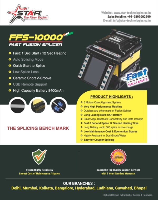 Star FFS 10000 Fusion Splicer Splicing Machine - Image 10