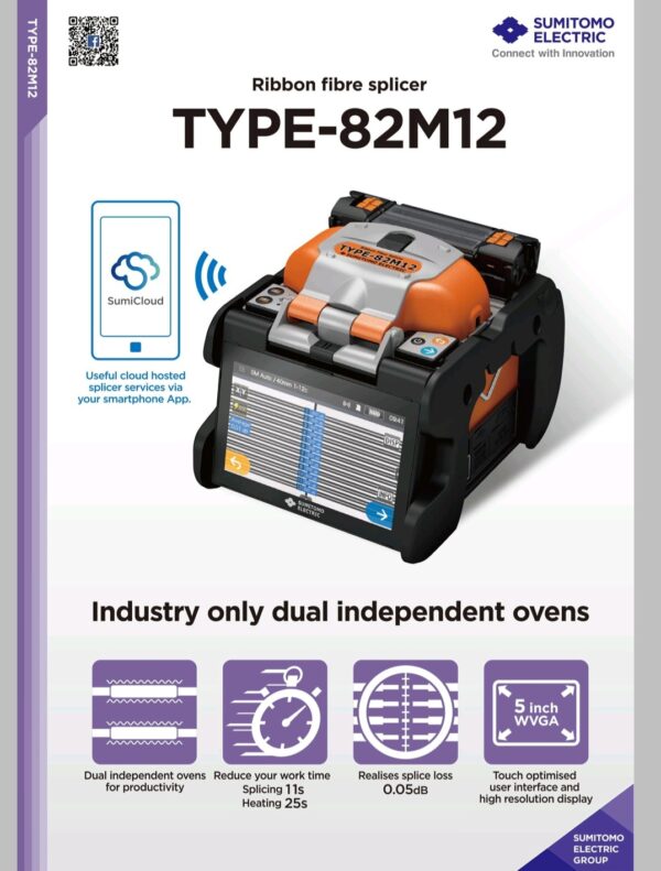 Sumitomo 82M12 Ribbon Fiber Fusion Splicer Splicing Machine - Image 6