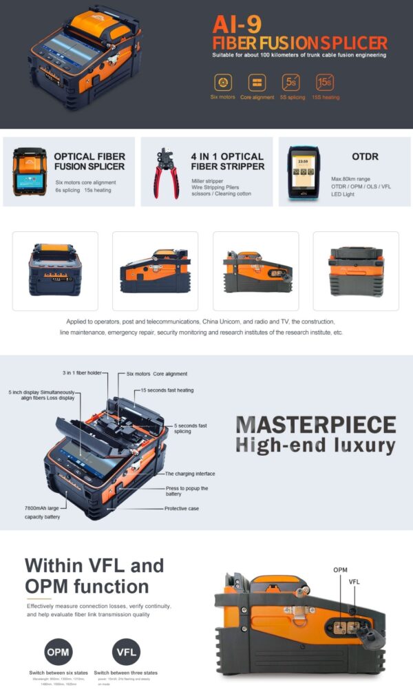 Signal Fire Ai9 Fusion Splicer Splicing Machine - Image 4