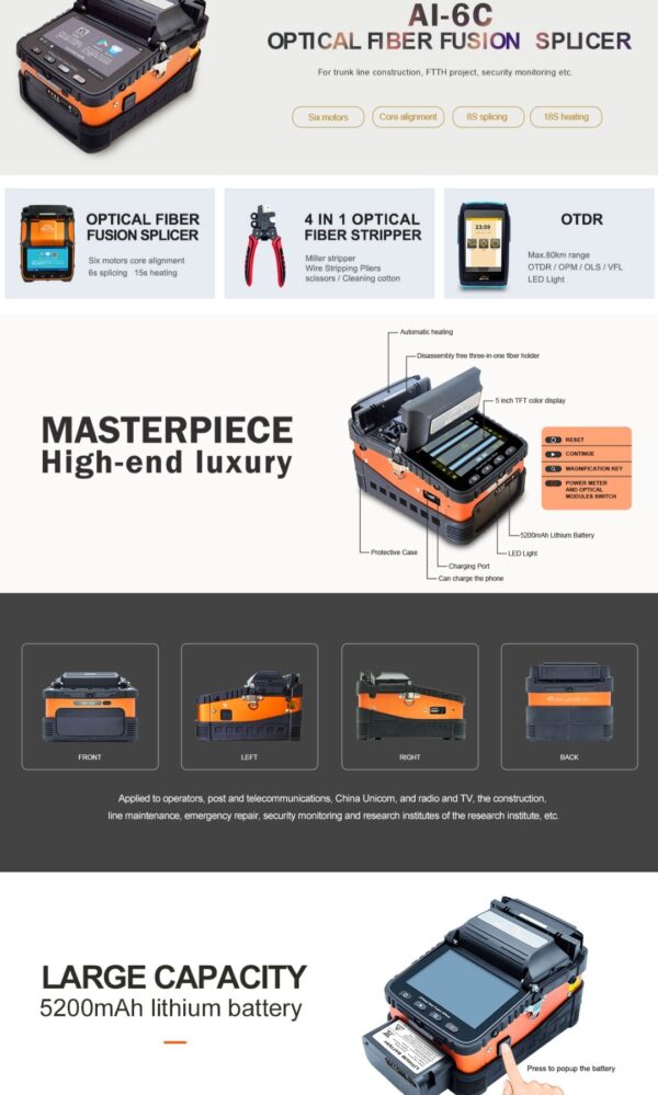 Signal Fire Ai6c Fusion Splicer Splicing Machine - Image 6