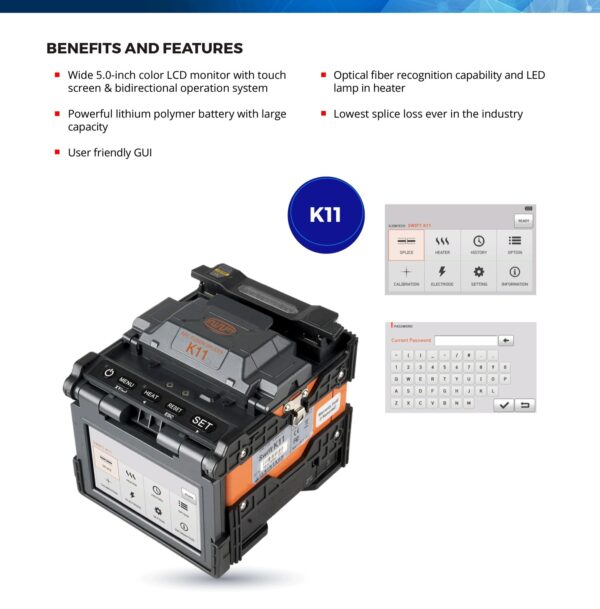 Swift K11 Fusion Splicer Splicing Machine - Image 3