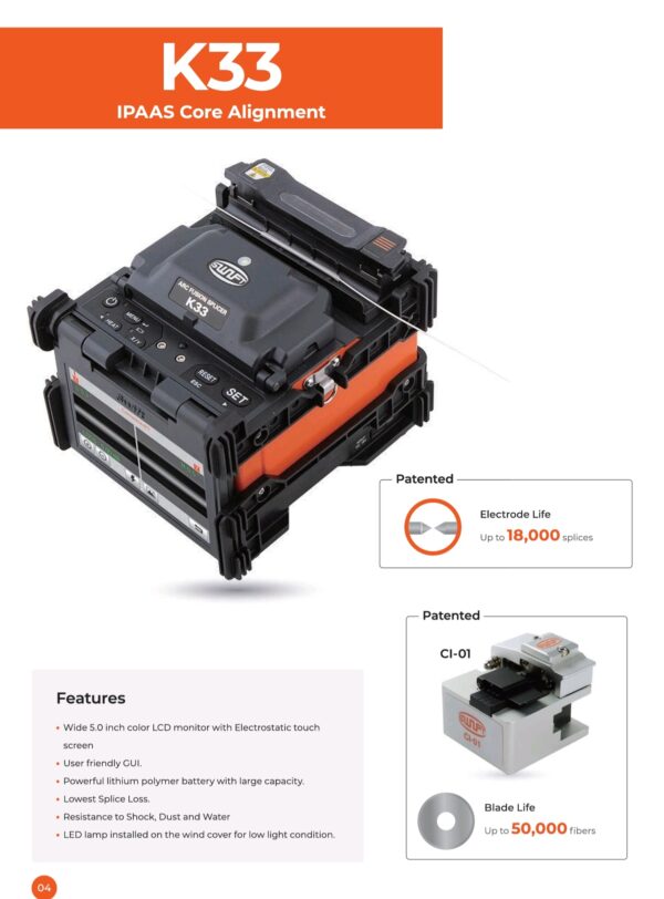 Swift K33 Fusion Splicer Splicing Machine - Image 3