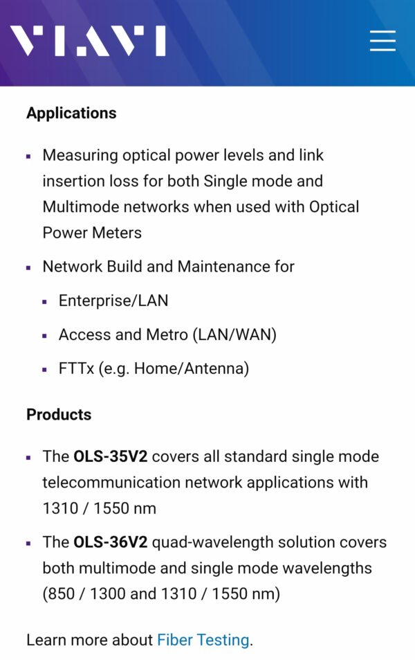 Viavi Visual Fault Locator FFL-50 - Image 4