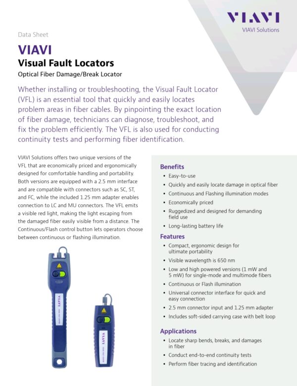 Viavi Visual Fault Locator FFL-50 - Image 5