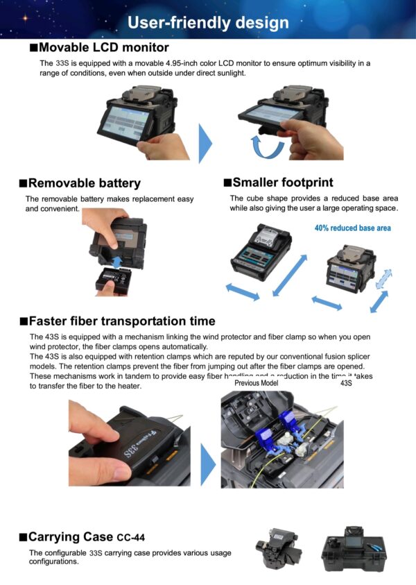 Fujikura 33S Fusion Splicer Splicing Machine - Image 7