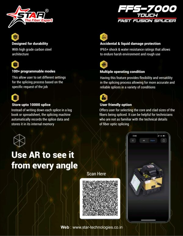 Star FFS 7000 Fusion Splicer Splicing Machine - Image 3