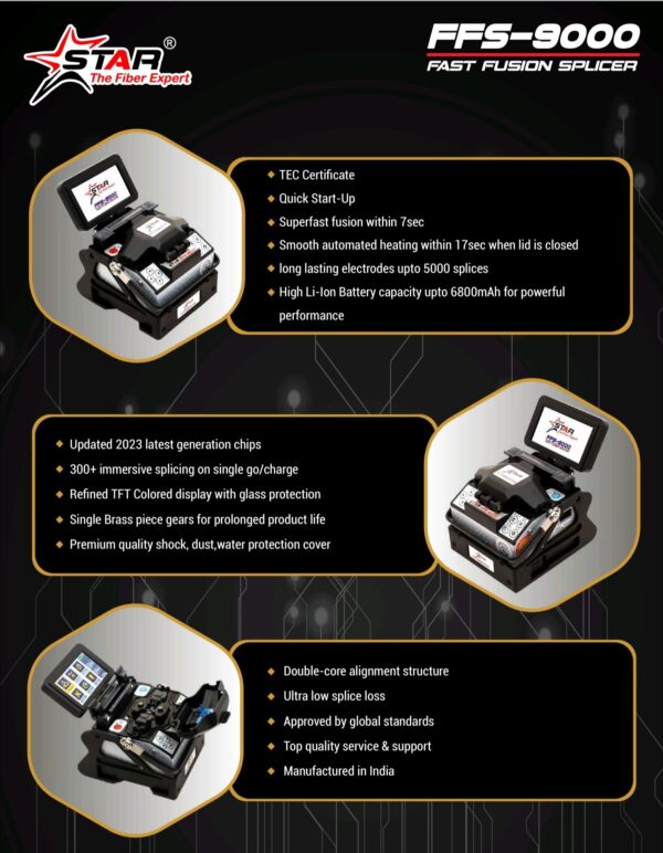 Star FFS 9000 Fusion Splicer Splicing Machine - Image 3