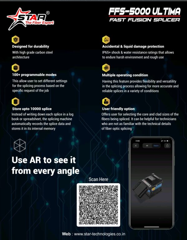 Star FFS 5000 Ultima Fusion Splicer Splicing Machine - Image 4