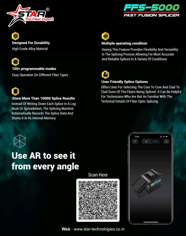 Star FFS 5000 Fusion Splicer Splicing Machine - Image 4