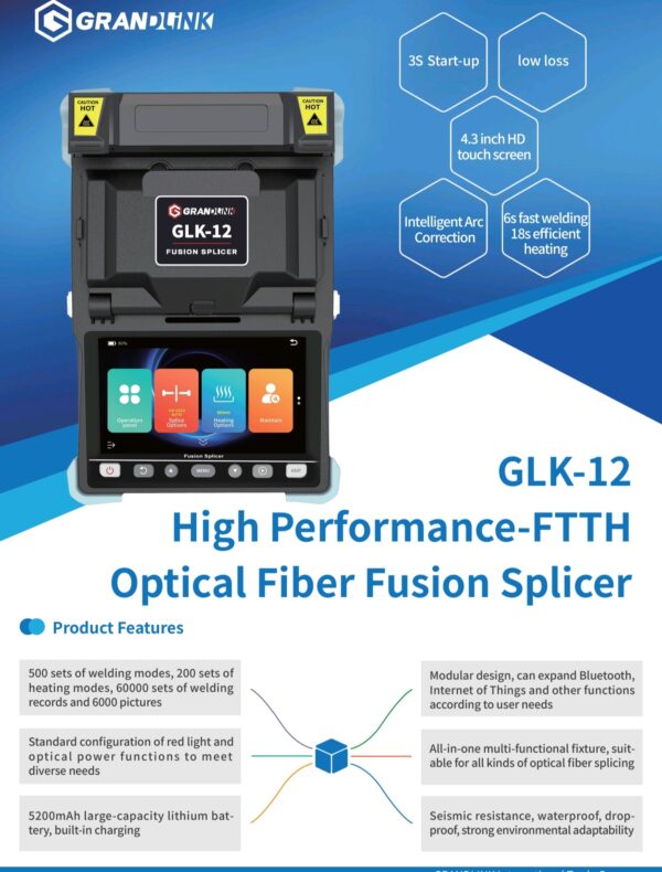 Grandlink GLK12 Fusion Splicer Splicing Machine - Image 2