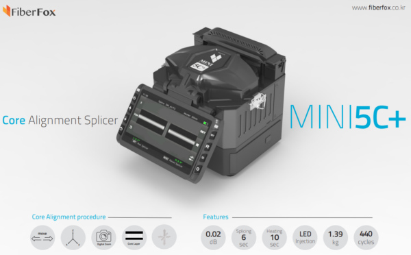 Fiberfox Mini5C+ Fusion Splicer Splicing Machine - Image 2