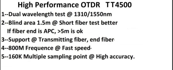 Techtest Mini TT4500 smart OTDR 26db - Image 5