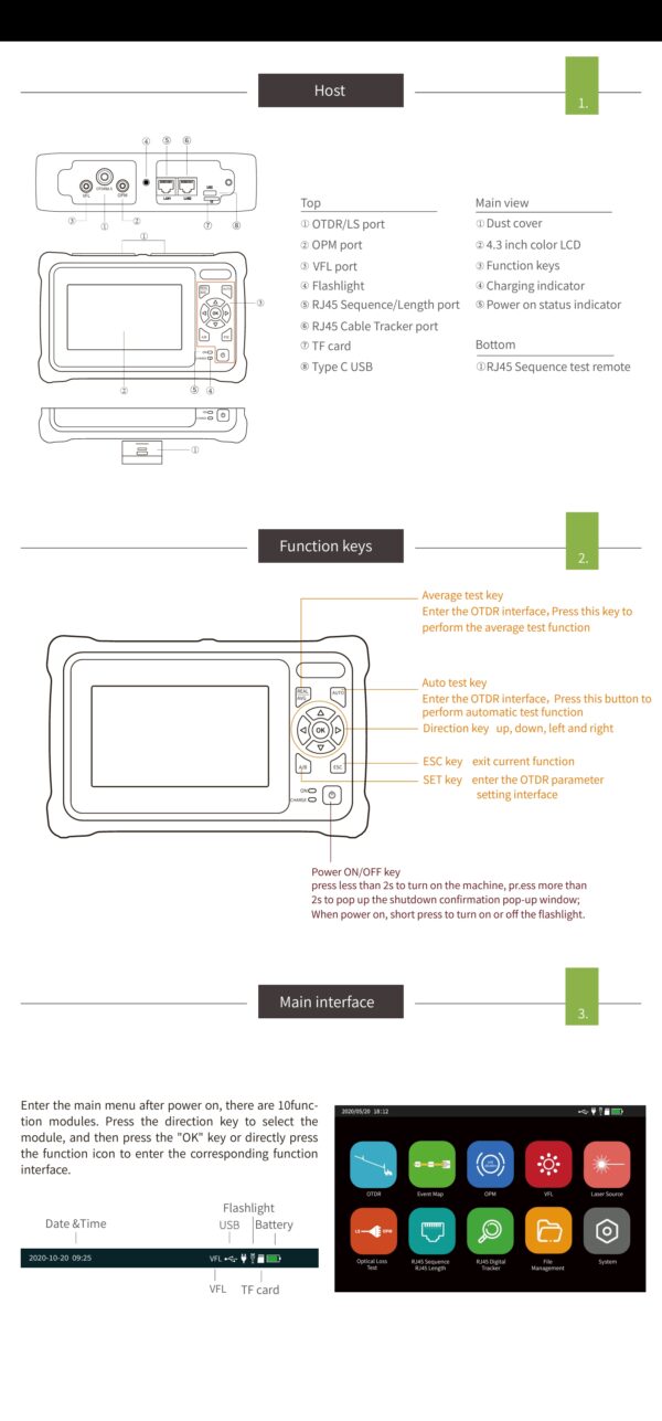 GRANDLINK Mini GLK4500 smart OTDR 26db - Image 9